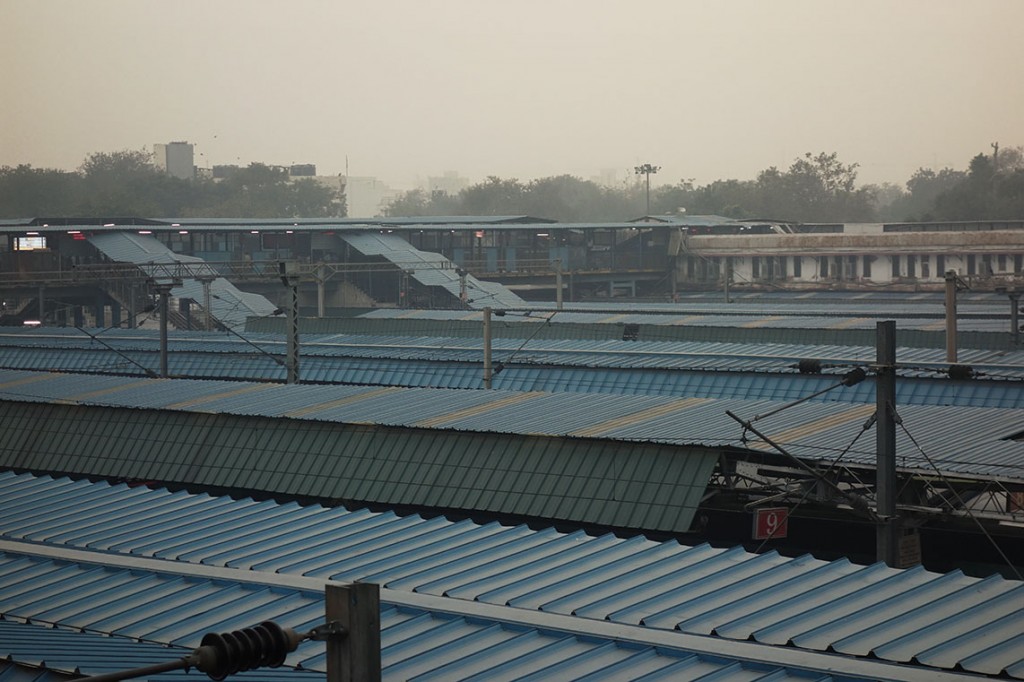 Une des gares de Delhi