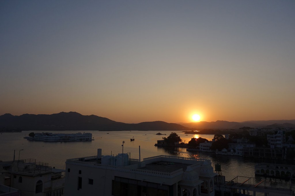 Udaipur - Sunset du roof top