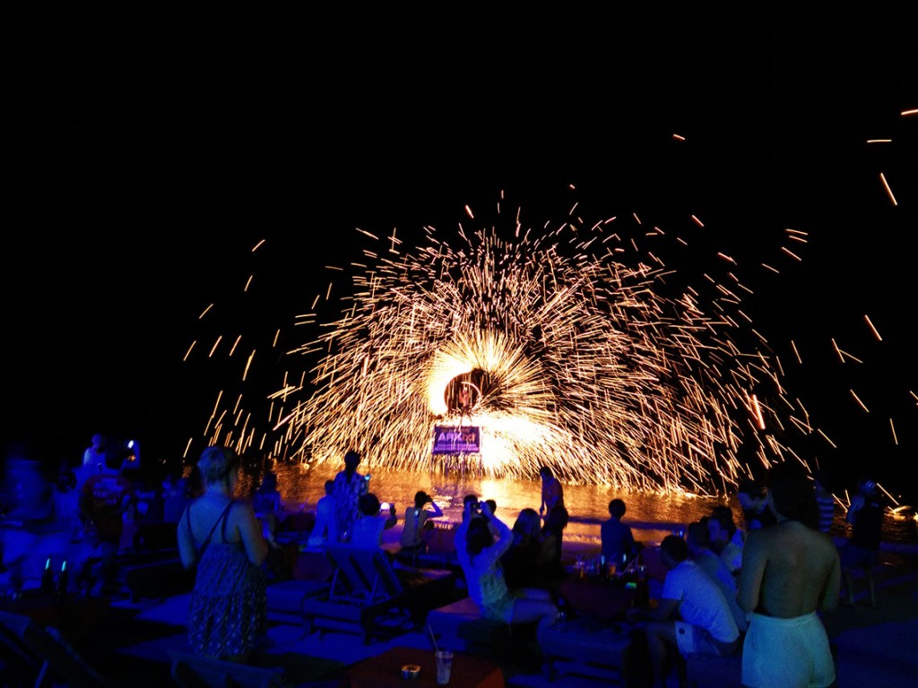 Spectacle pyrotechnique