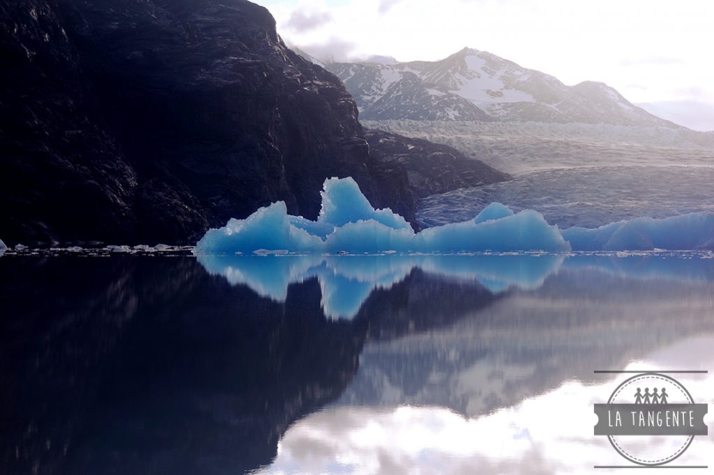 Le soleil transperce la glace